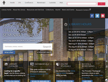 Tablet Screenshot of library.ptsem.edu