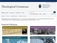 Tablet Screenshot of commons.ptsem.edu