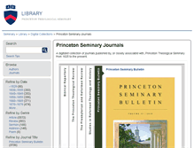 Tablet Screenshot of journals.ptsem.edu
